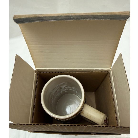 Vintage 1988 Budweiser Beer Stein Grant's Cabin Landmark Series A With Box - Picture 6 of 12